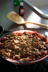 rhubarb crisp