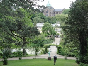 The views are magnificent in the Copenhagen Botanical Garden.