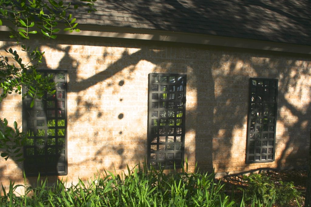 garage wall with mirrors